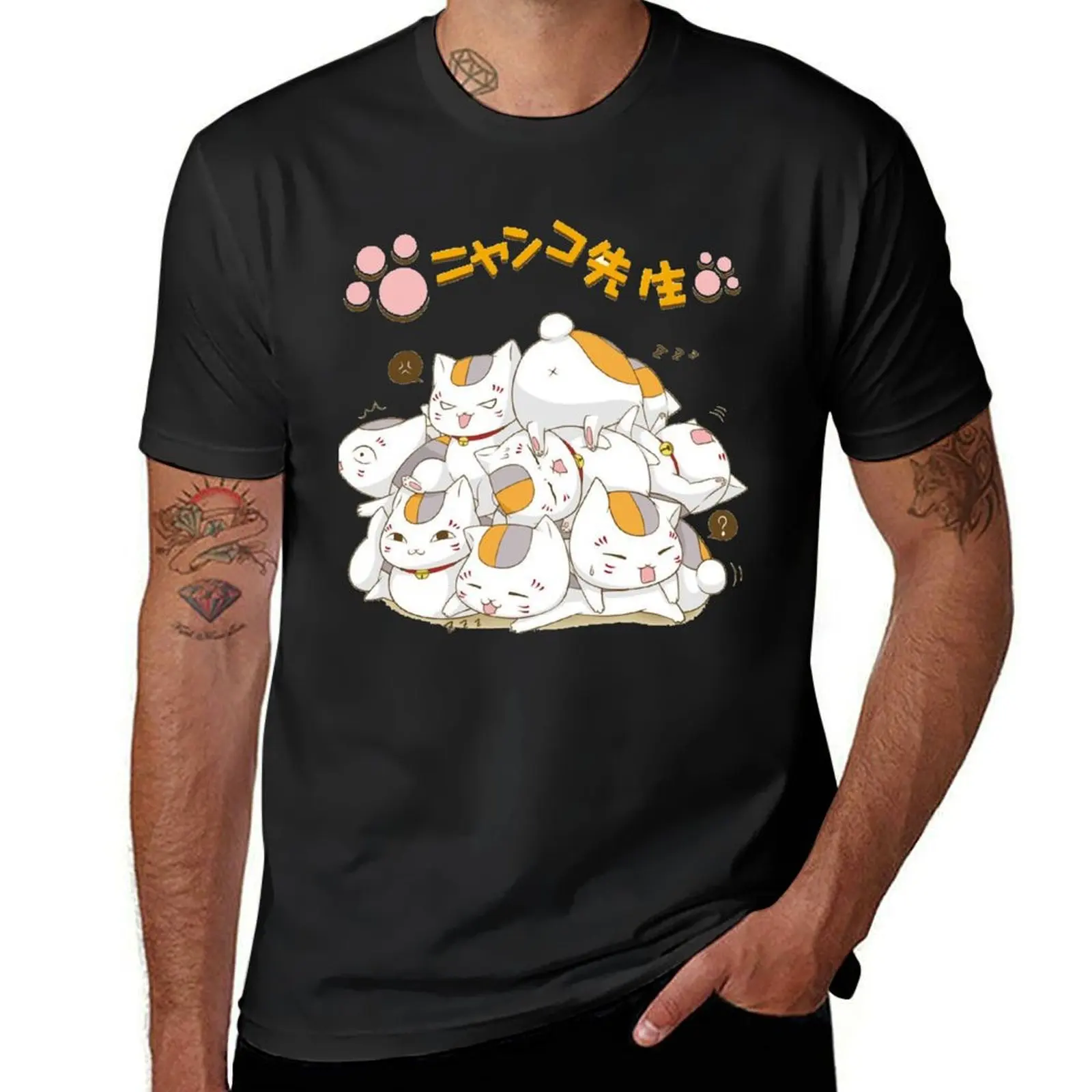 

Nyanko Sensei ( Natsumes Book of Friends) Classic T-Shirt oversizeds summer clothes boys whites mens big and tall t shirts