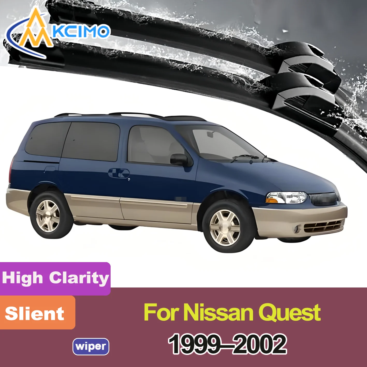 

2PCS New Wiper Blades for Nissan Quest V41 1999-2002 Mercury Villager Front Windshield Auto Wipers Blade Accessories 2002 2001