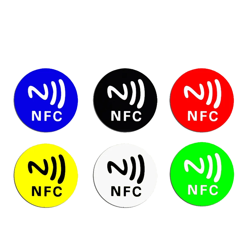 6 Stück NFC Ntag213 Ntag215 Ntag216 TAG Aufkleber 213 13,56 MHz Universal Label RFID Token Patrol Ultralight