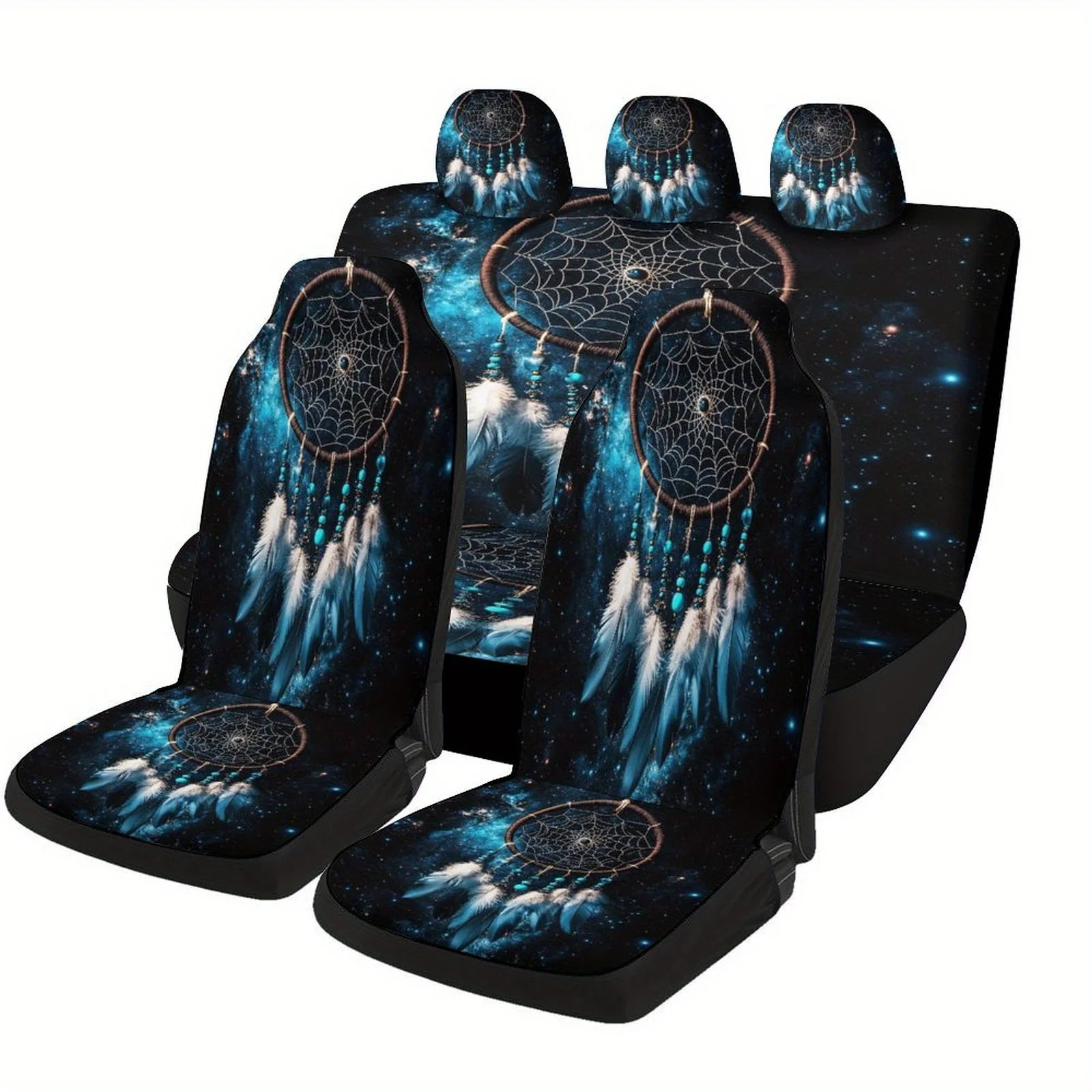 

Dreamcatcher In Space Designed Car Seat Cover Set For Most Cars, Fashion Comfortable Car Seat Protector Covers Full Set, Univers
