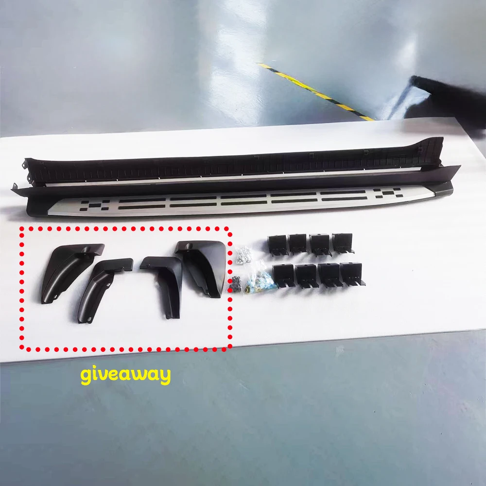 2pcs fit for Hyundai Santa Fe MX5 2024 Running Board Side Step Nerf Bar Aluminium (with brackets)