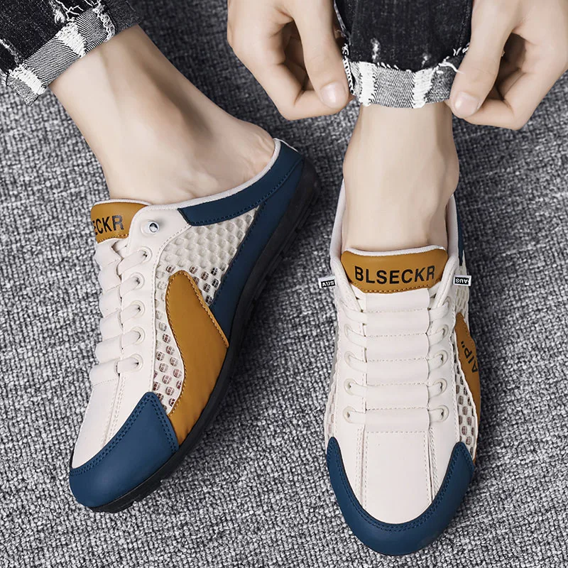 Summer Slippers for Men Trendy Men's Flat Bottom Casual Shoes Soft Sole Walking Shoes Men's Sneakers Zapatos De Hombre 47