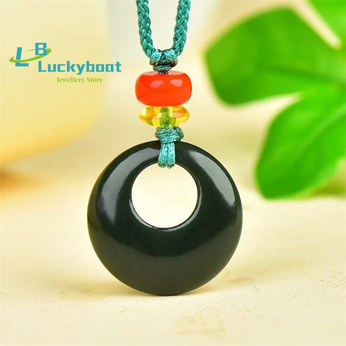 Natural Hetian Yugao High Button Pendant Simple and Generous Personality Exquisite Fashion Versatile Men and Women