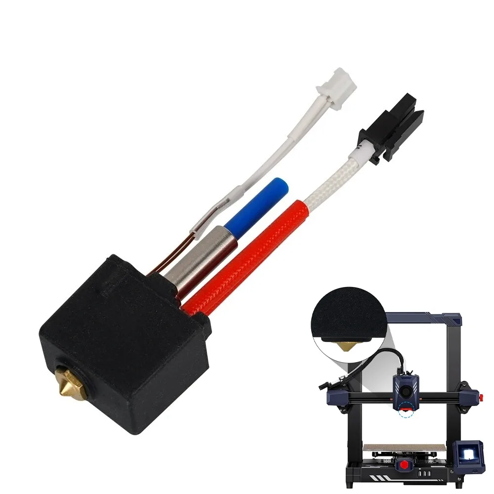 

Extruder Hot End Kit Brass Nozzle 24V 60W 0.4mm Replacement Hot End for Anycubic Kobra 2/Kobra 2 Neo/Pro/ 3D Printer Accessories