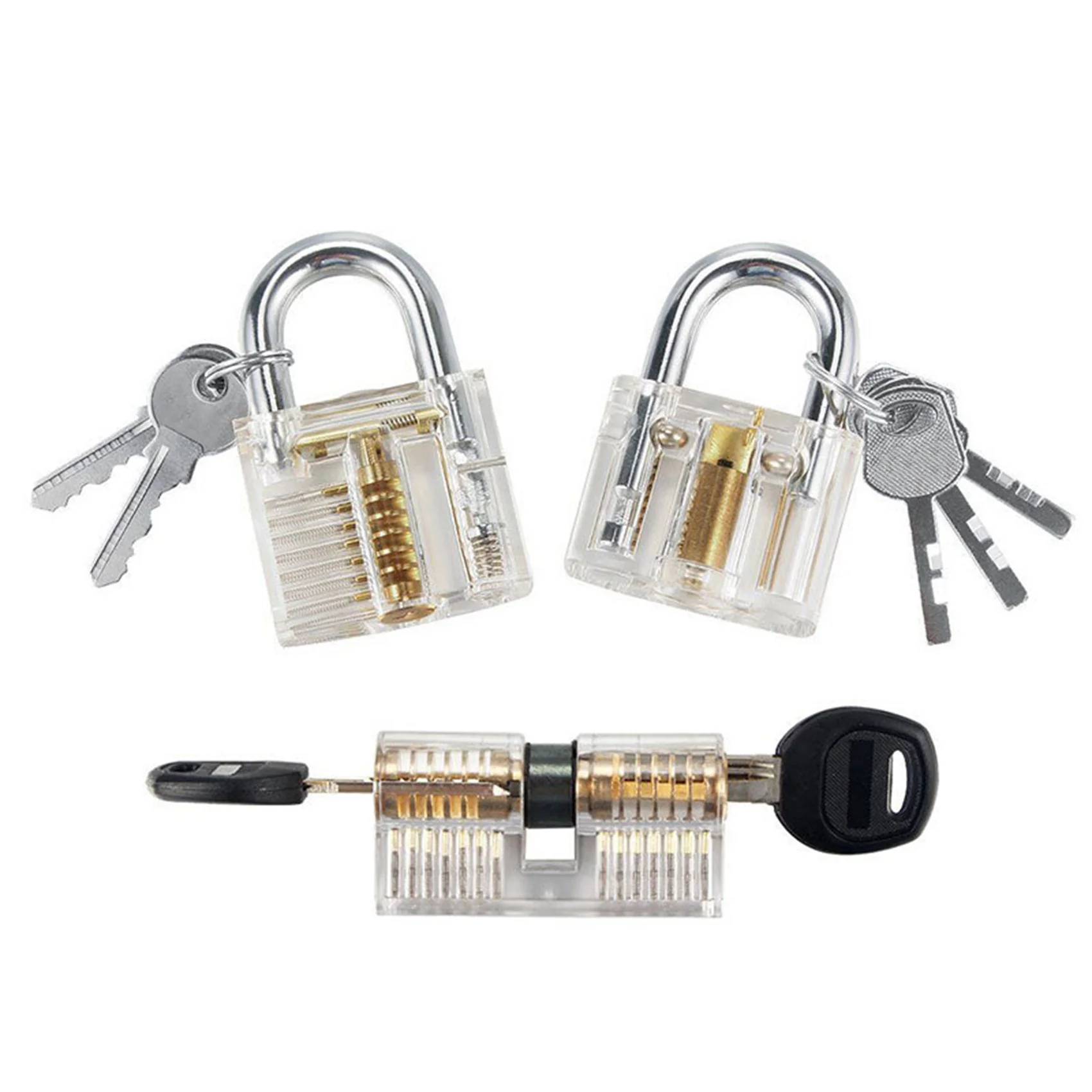 AS60-Transparent Lock Padlock Transparent Display Lock Crystal Lock
