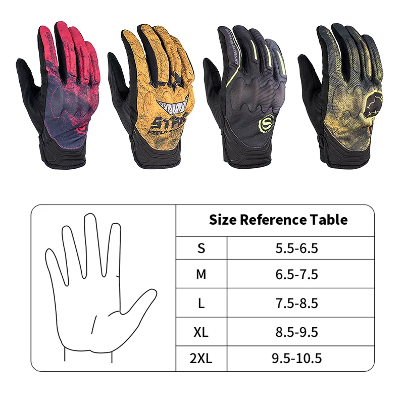 SFK Black-pink Motorcycle Gloves Men Women Summer Riding Gears Cushioning Joint Protection Non-slip Wear-resistant Accessories view 6