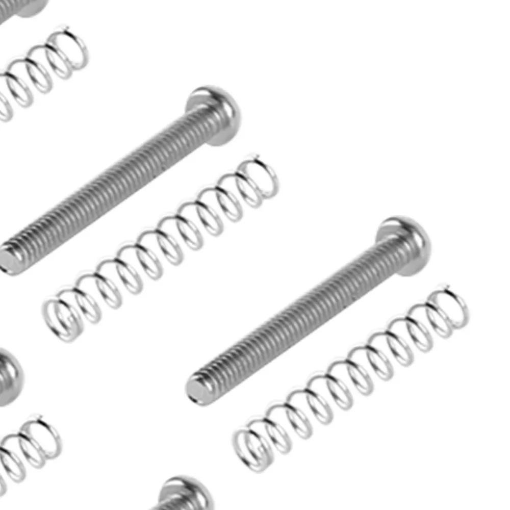 8 set Metal Guitar Pickup Screw​ Silver/Black/Gold ​Height Screws​ ​Double Coil Pickup Frame Mounting Screws​ ​Thread​