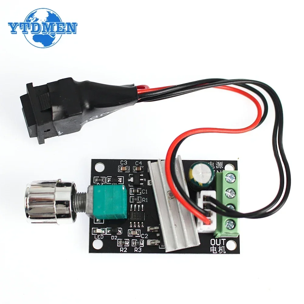 80W DC Motor Speed Controller 6V 12V 24V 28V 3A PWM Speed Adjustable Reversible Switch 1203BB DC Motor Driver Reversing
