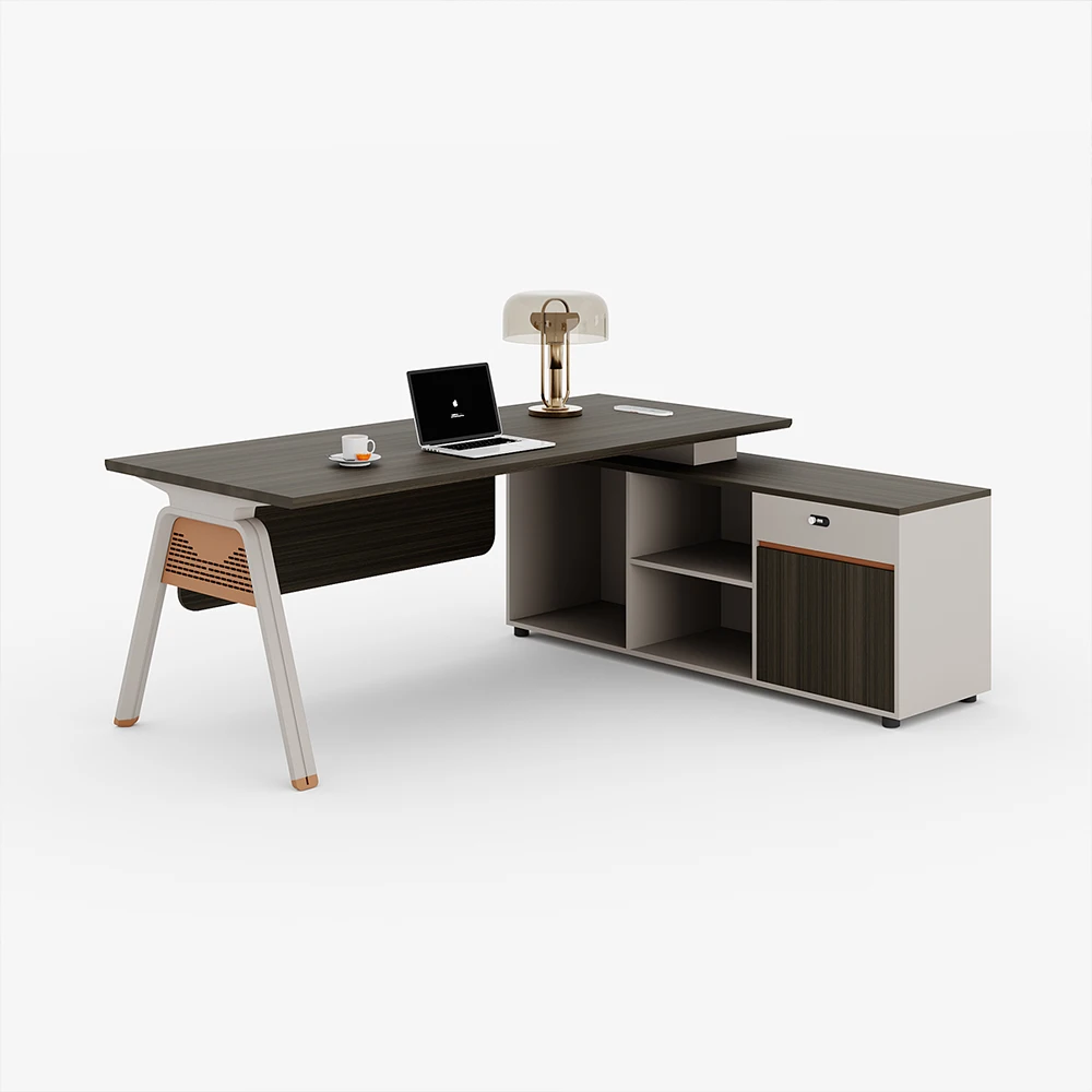 Modern Simple Convertible Office Manager's Desk Home Use Boss Furniture With Single Design For Work And Office Combination