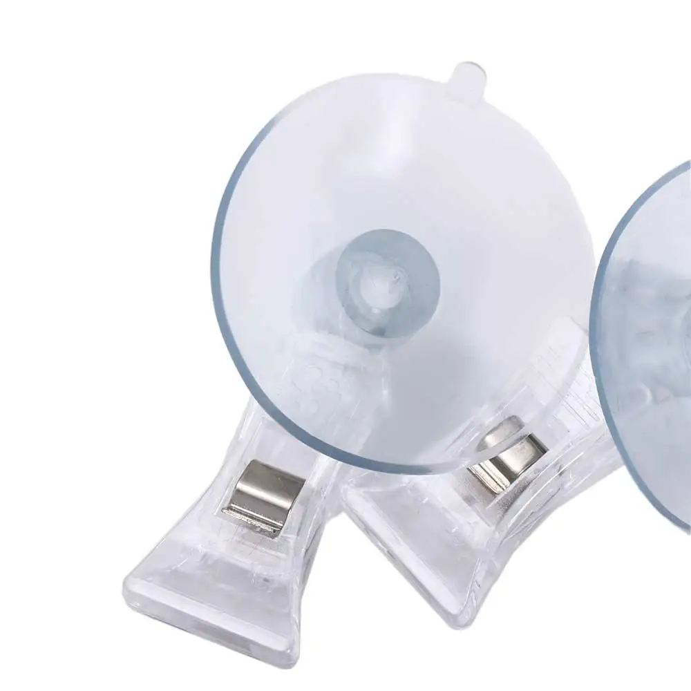 2Pcs Room Mall Living Room Clamping Card Holder Door Window Suction Cup Clip Auto Fasteners Fixing Clip Sucker Clamp