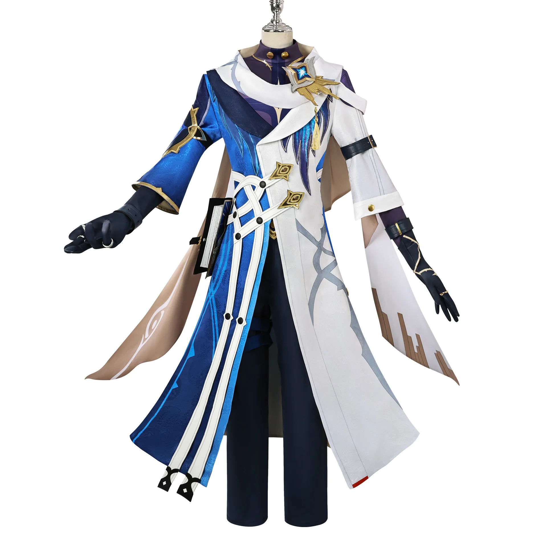 Sunday Cosplay Game Honkai Star Rail Costume Fancy Suit Outfit Sunday Uniform Wig Shoes Halloween Carnival Clothing for Men