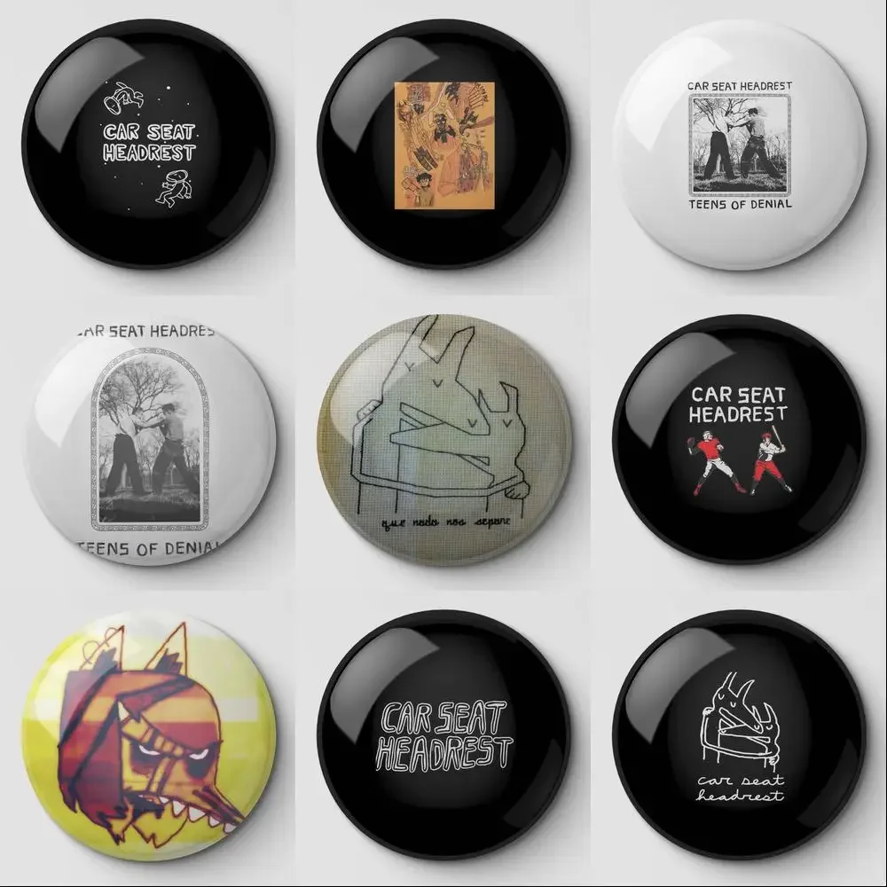 Twin Fantasy Car Seat Headrest Art Me Soft Button Pin Customizable Creative Badge Decor Lover Brooch Cute Cartoon Clothes