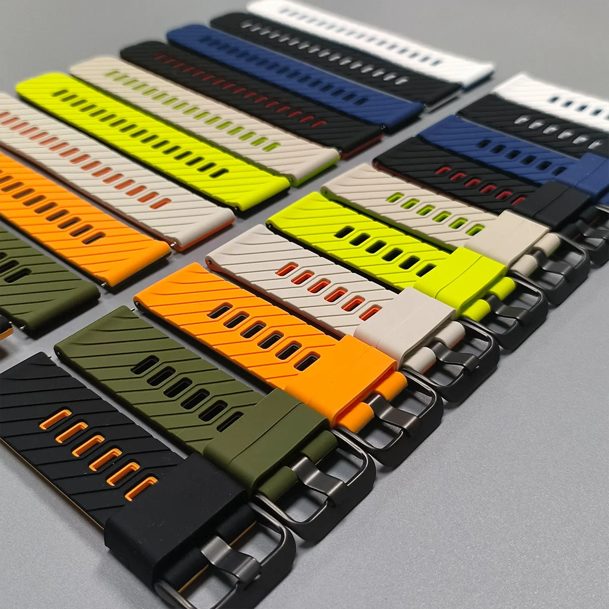 22 مللي متر حزام ساعة اليد ل كوروس APEX 4 42 مللي متر/Pace 3/APEX 2 Pro/APEX 46 مللي متر سيليكون الفرقة ل Amazfit GTR 4 3 2 3pro/Bip 6 سوار حزام