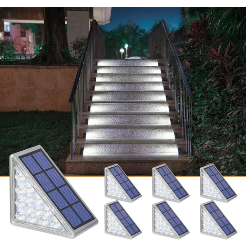 IP67 waterproof LED solar step outdoor staircase shallow solar deck lamp, solar lamp garden door decoration