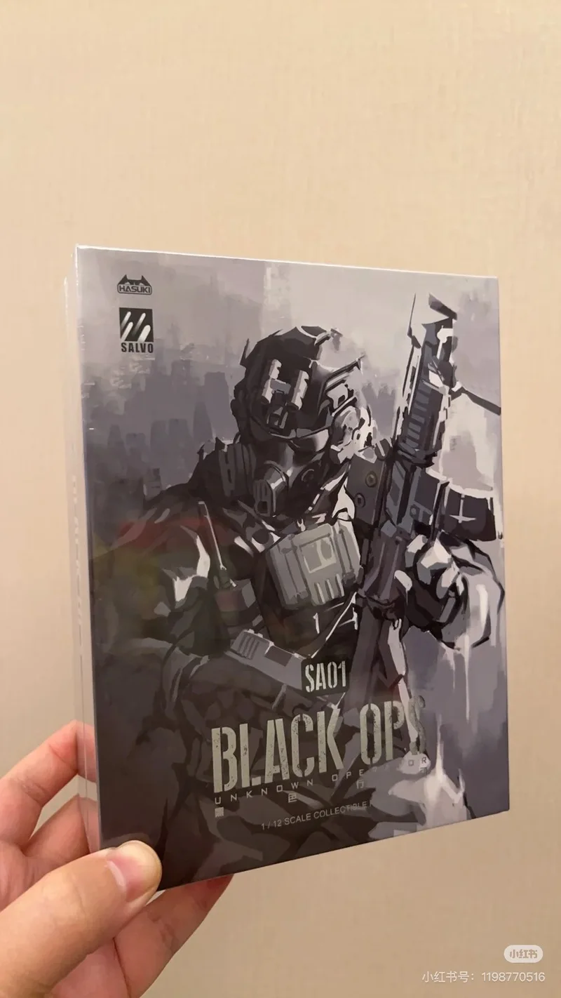 Auf Lager HASUKI SA01 Scale Collectibles Black OPS Night Action Team Komplettset 1/12 Männer Soldat Actionfigur Körpermodelle Spielzeug