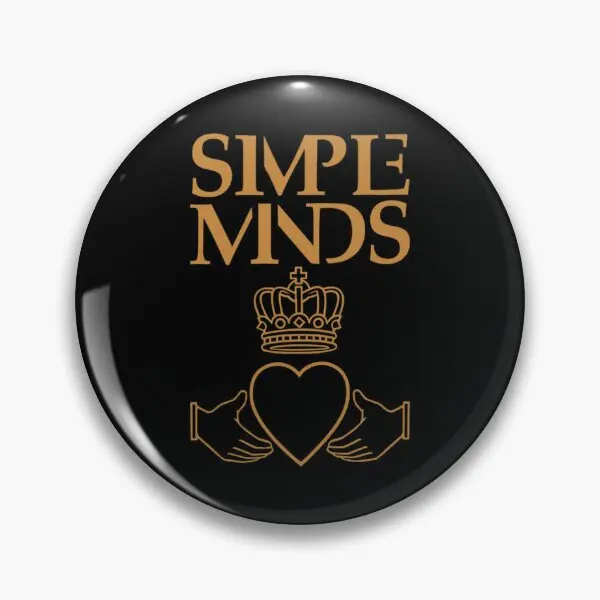 Simple Minds Logo Sticker  Soft Button Pin Cute Hat Lover Fashion Lapel Pin Creative Cartoon Jewelry Funny Badge Gift Clothes