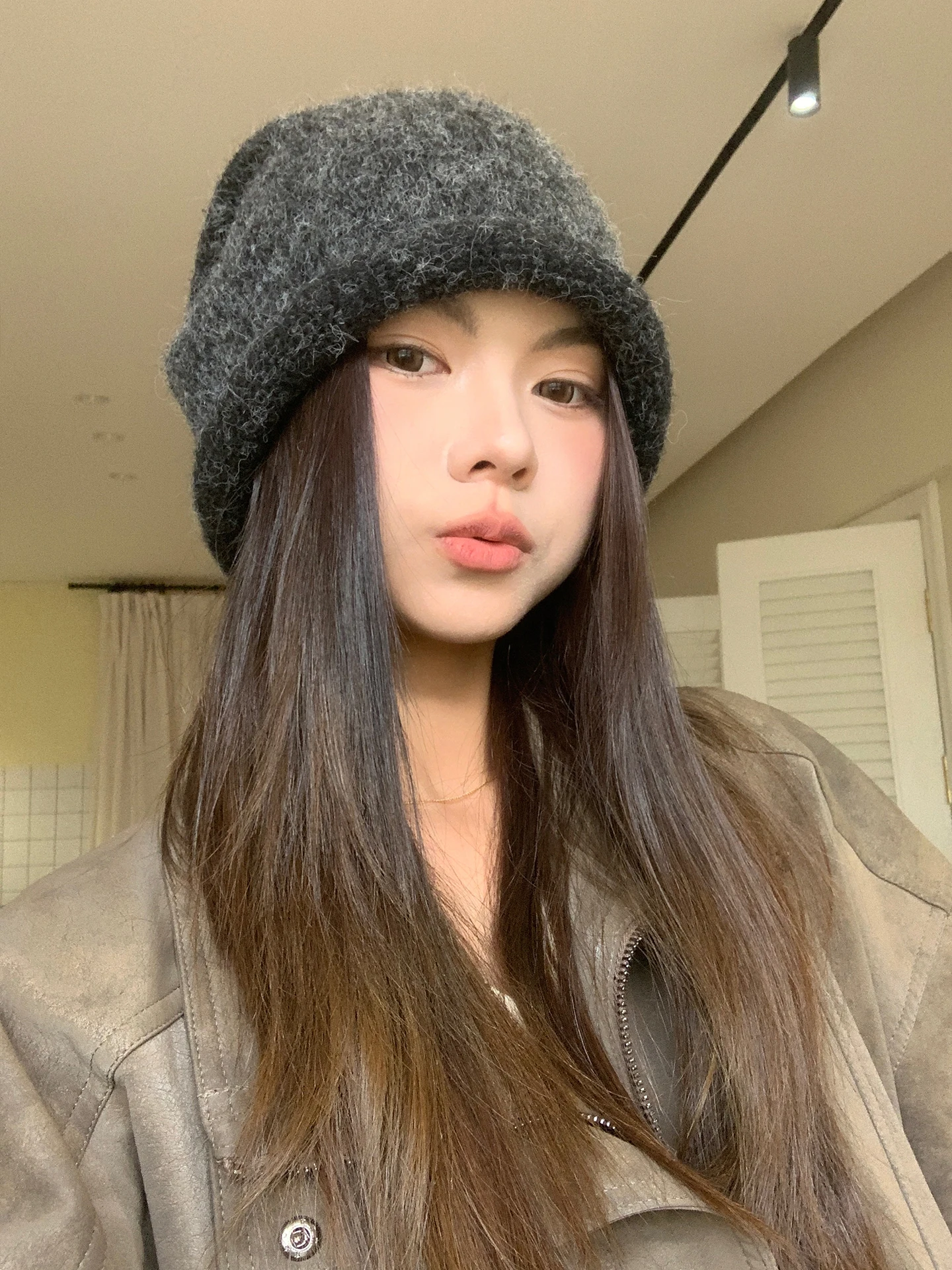 Korean Version Of The Woolen High-End Pile Hat For Women To Prevent Cold In Autumn And Winter