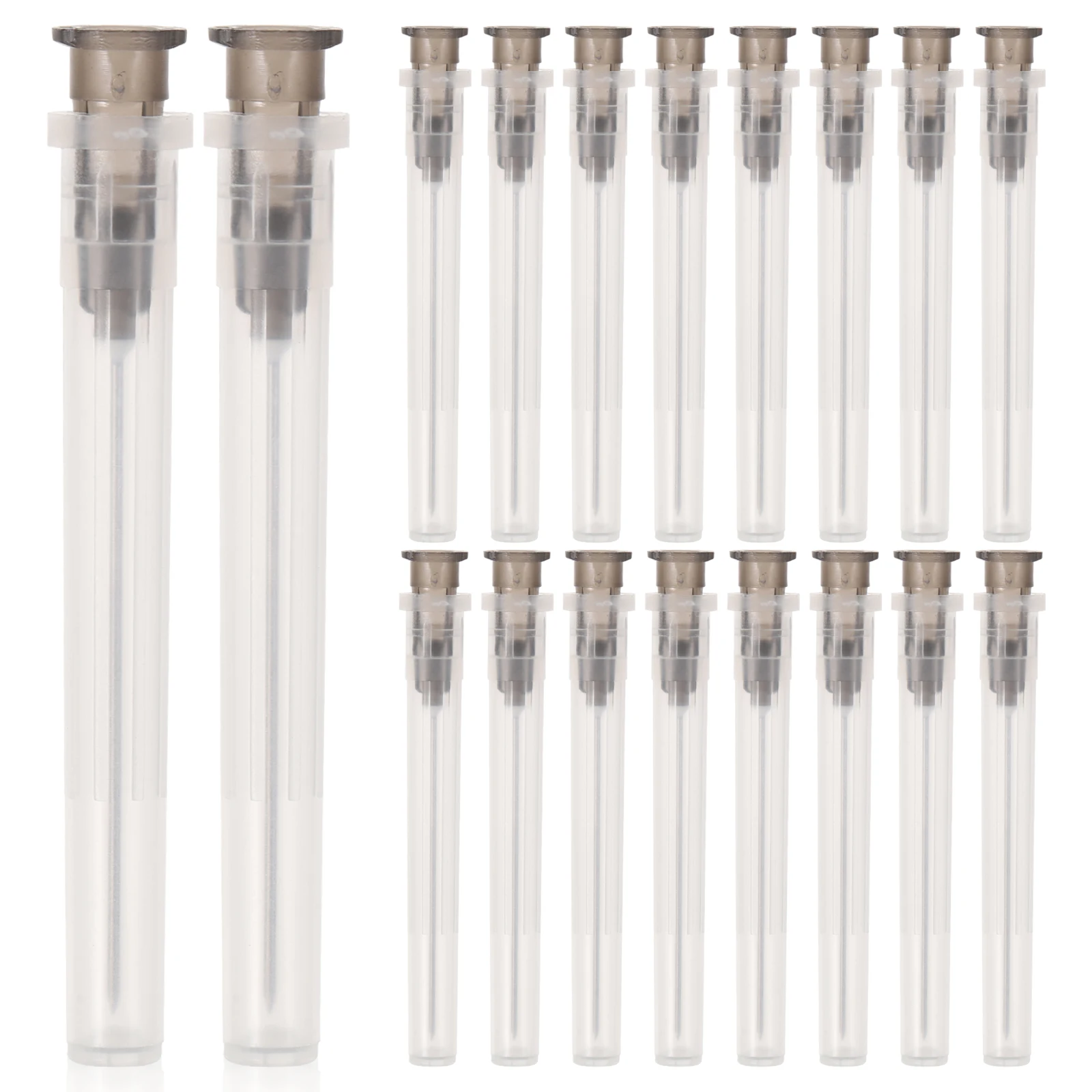 

100 pcs Metal Dispensing Needles For Labs Experiment With Cover Tip Liquid Needles 22G 1 Accessories Epoxy Resin Glue