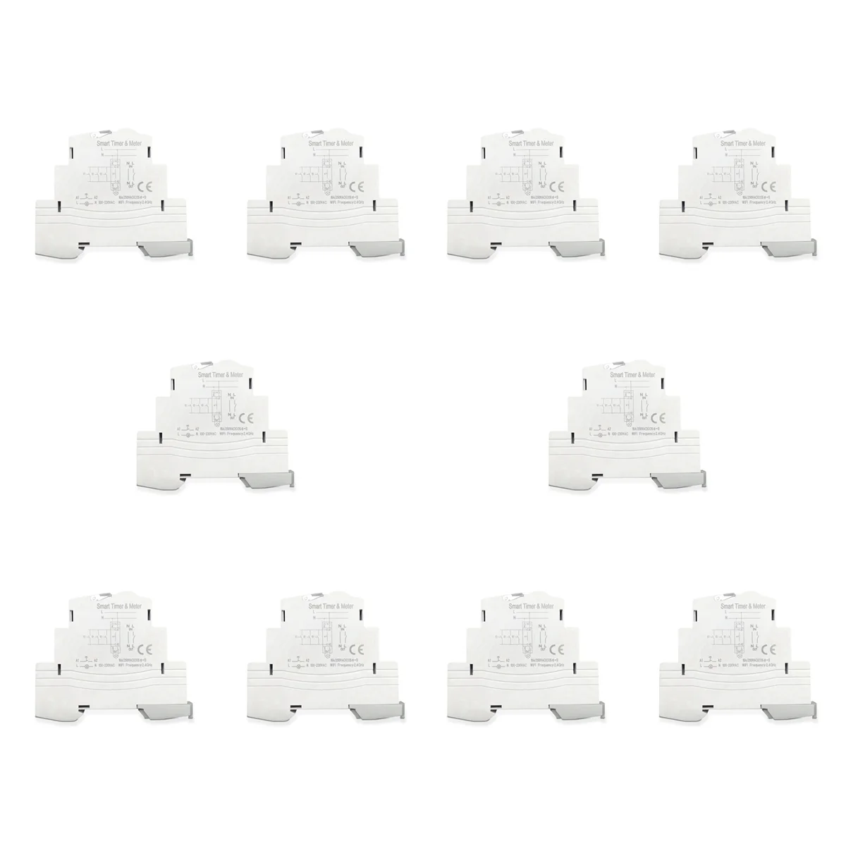 10X ATMS 1602Z Smart Switch 16A Din Rail 1P Remote Control Timing Switch Smart Wireless Switch 220V Timing Switch