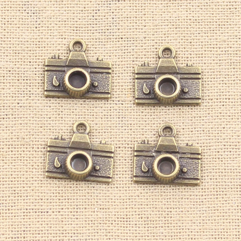 15pcs Charms Camera 15x14mm Antique Making Pendant fit,Vintage Tibetan Bronze Silver color,DIY Handmade Jewelry