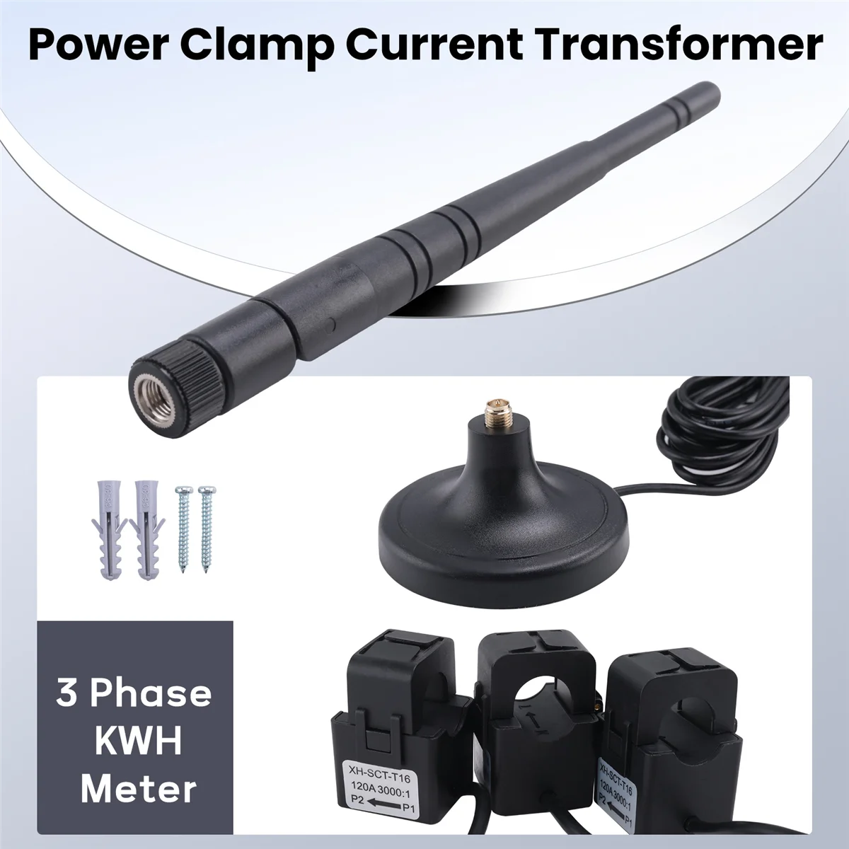 

IngeniousTuya Smart Life 3 Phase WiFi Energy KWH Meter 80A 120A Power Clamp Current Transformer App Monitor(120A) Stylish