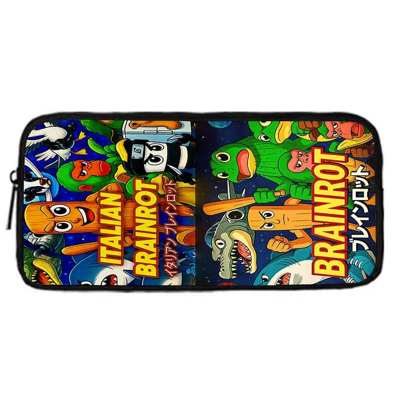 حقائب أقلام رصاص من برينروت للأطفال، حقائب أقلام رصاص مدرسية للأطفال من كارتون برين روت للفتيات، مقلمة كبيرة وبسيطة للأطفال