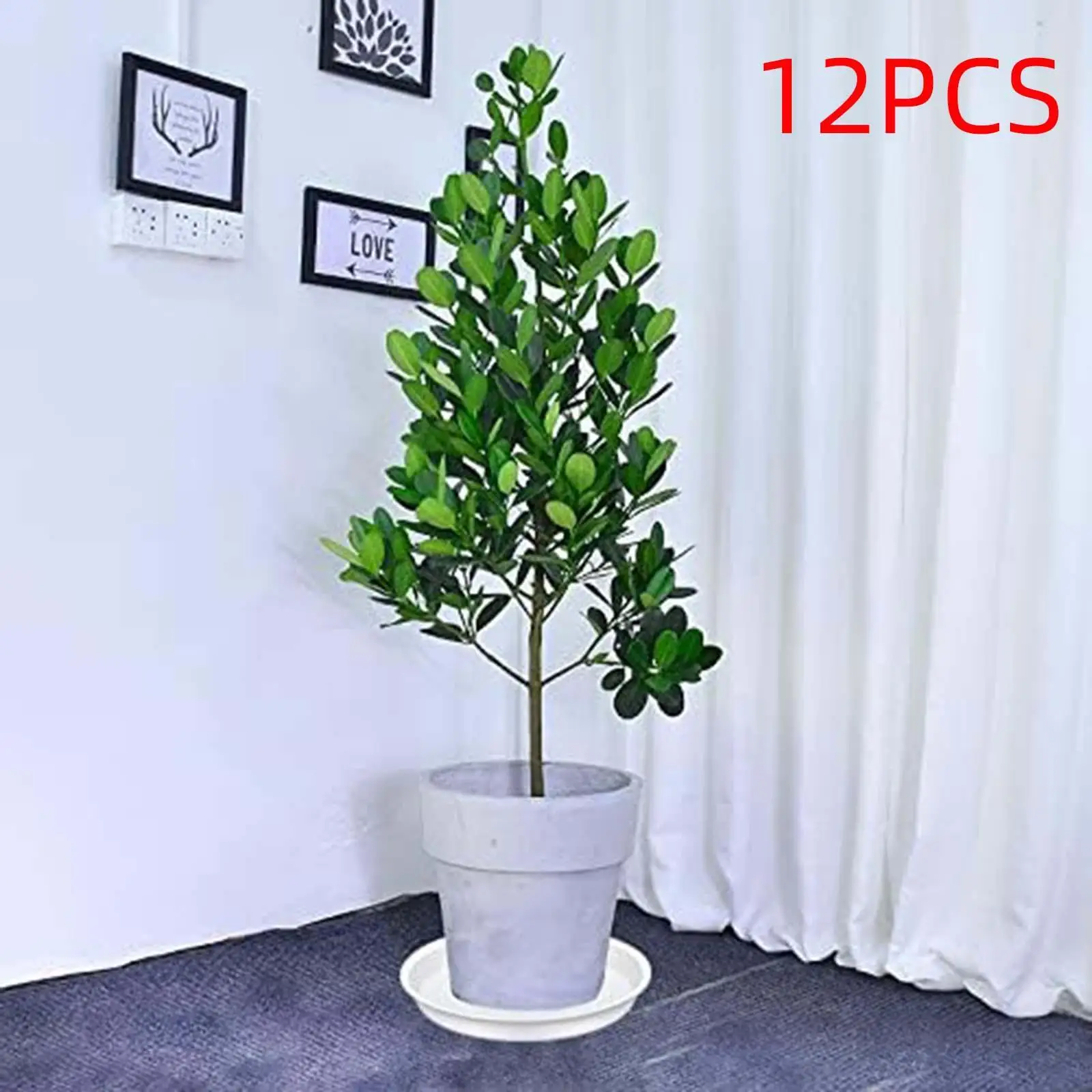 Flower Pot Tray Plastic Plant Saucer Heavy Duty Water Collector for Indoor Outdoor Planter Pots Garden