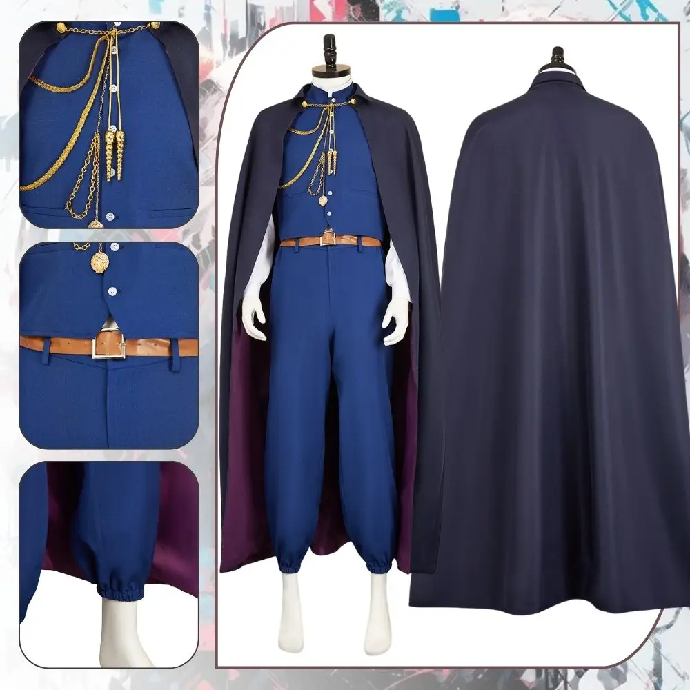 Fantasia Bababa Vampire Mori Ranmaru Cosplay Men Costume Disguise Uniform Cloak Roleplay Outfits Halloween Carnival Costumes