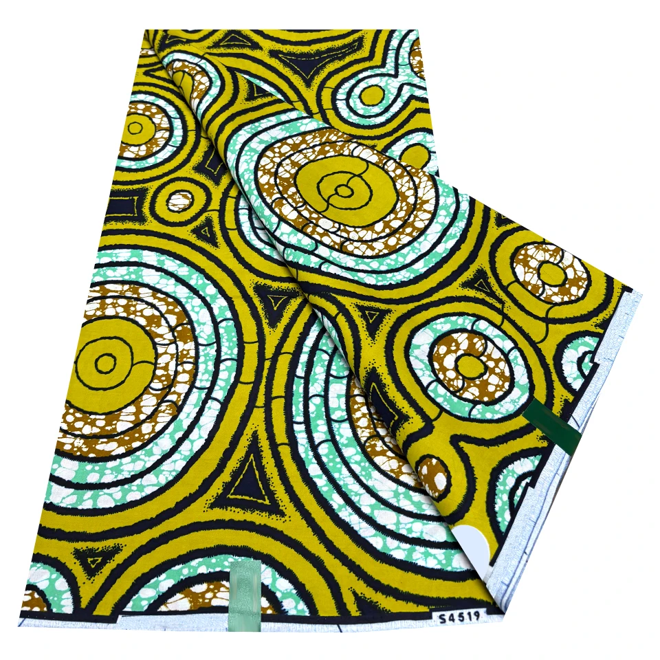 Super Holland 100% algodón peinado Ankara estampado tela teñida tejido sarga diseño Golden Grand Wax telas de camisa africana