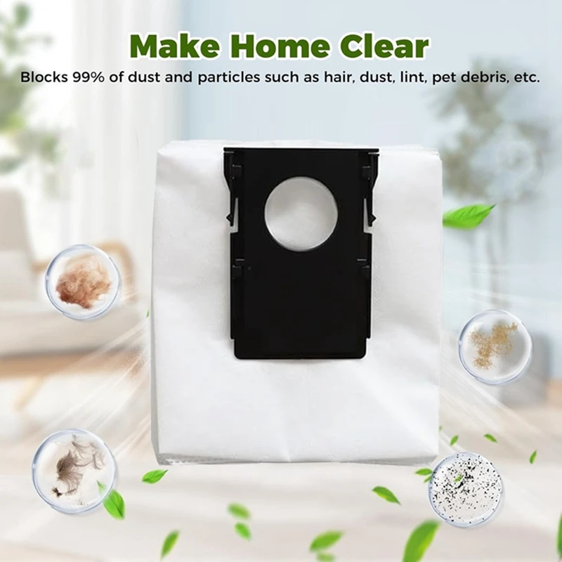 11PCS Dust Bag Mop Cloths For Eureka J15 Pro Large Capacity Dust Bags Replacement Spare Parts Vacuum Bags