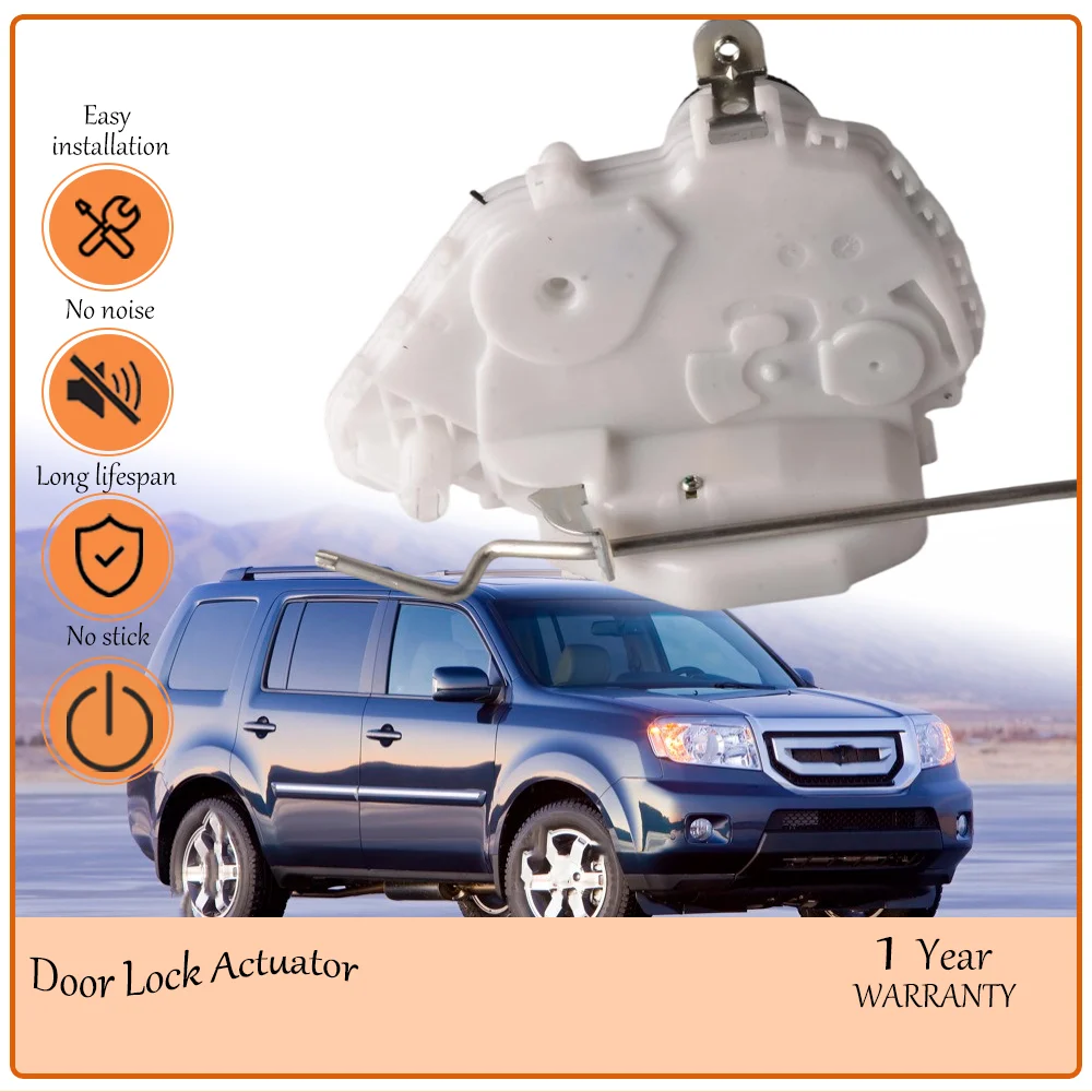 

Front Left Door Lock Actuator Latch With pull rod Central Mechanism Geared Toward Pilot 2009-2015 oem 100DLA1439S,72150SZAA01