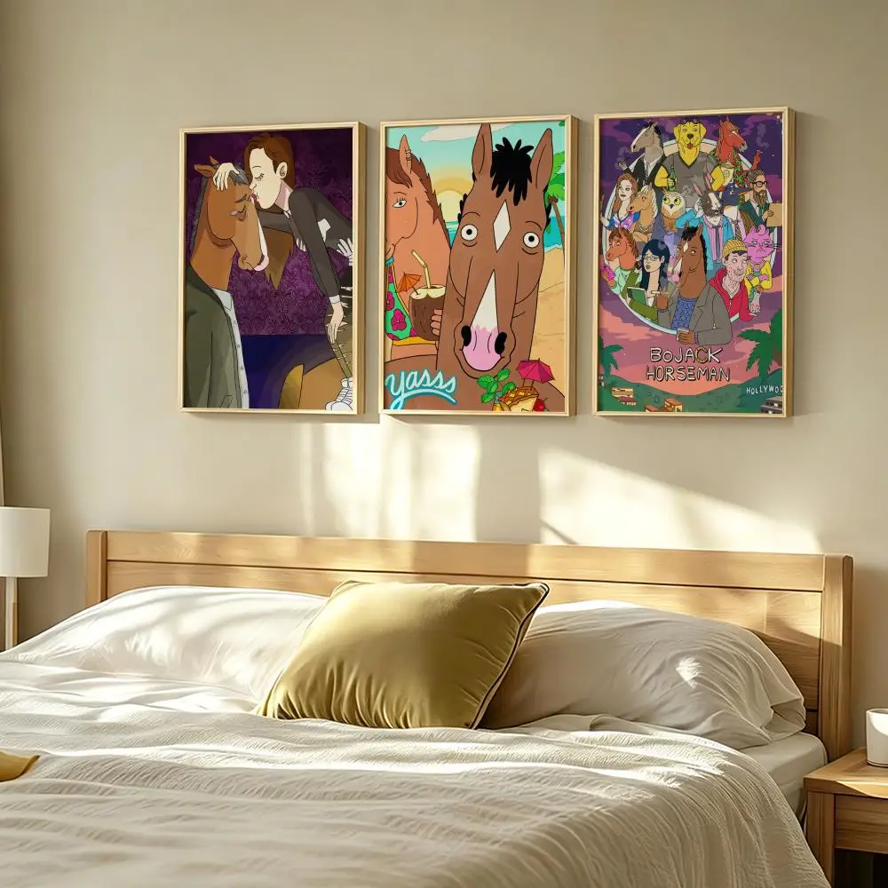 BoJack Horseman Painting Calligraphy Poster art art suitable for living room bedroom bar parlor home