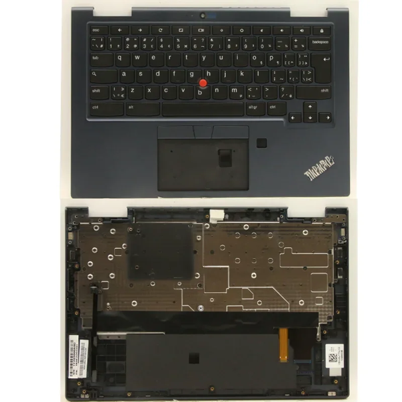 

New for Lenovo ThinkPad C13 Yoga Gen 1 Chromebook Laptop Top Case Backlit Keyboard Canadian French English C cover 5M10Z54478`
