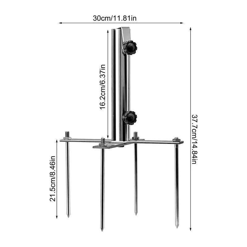 Sombrilla de Metal resistente, Estaca de tierra, anclaje de arena, soporte extraíble para Patio, playa, césped y jardín