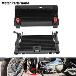 Motorcycle Oil Cooler Adapter Cooling Device Radiator Water Tank For Harley Touring Road King FLHR Road Glide Street Glide 09-18