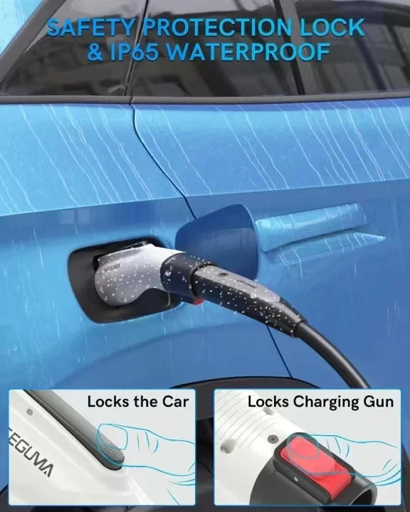Adaptateur de chargeur pour vรฉhicule รฉlectrique, convertisseur VOPE1, J1772, 60A, 250V