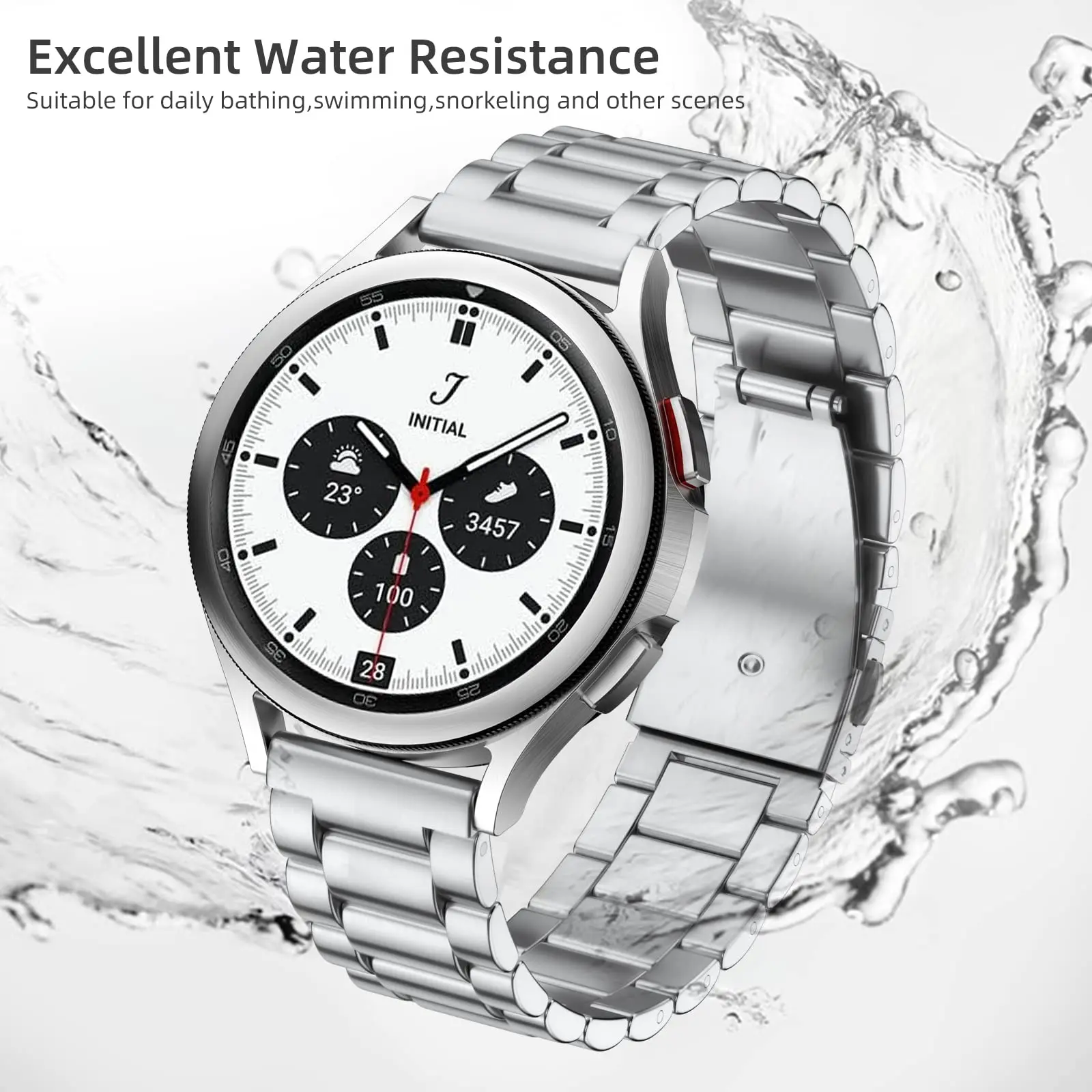 18mm 20mm 22mm 24mm Strap for Samsung Galaxy Watch 7 6 5 4 40/44mm Metal Milanese Bracelet for Huawei Watch GT6/5 4Pro GT3 46mm