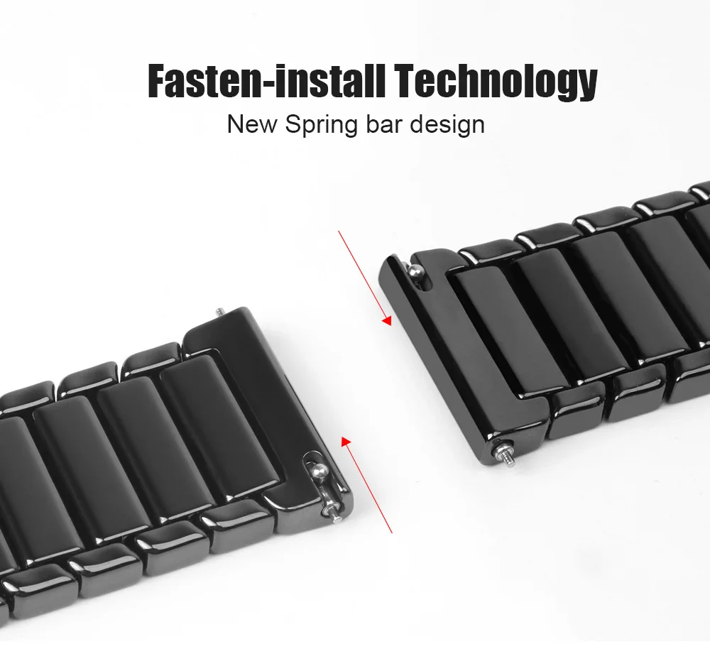 サムスンギャラクシーウォッチ用セラミックストラップ,クラシック,アクティブ,2バンド,20mm, 43mm, 47mm,7,6,5,4