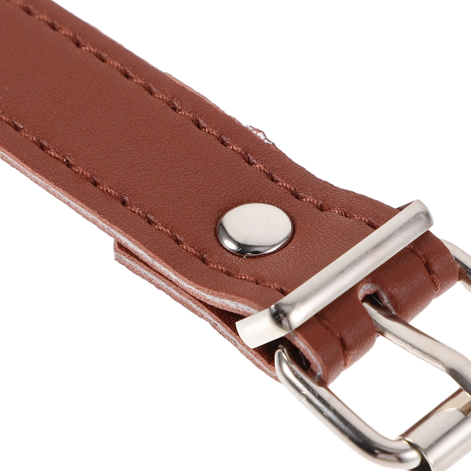 

1 Pair Brown Buckle Belts for Kids Bike Basket Durable Adjustable Smooth Surface Practical Accessories
