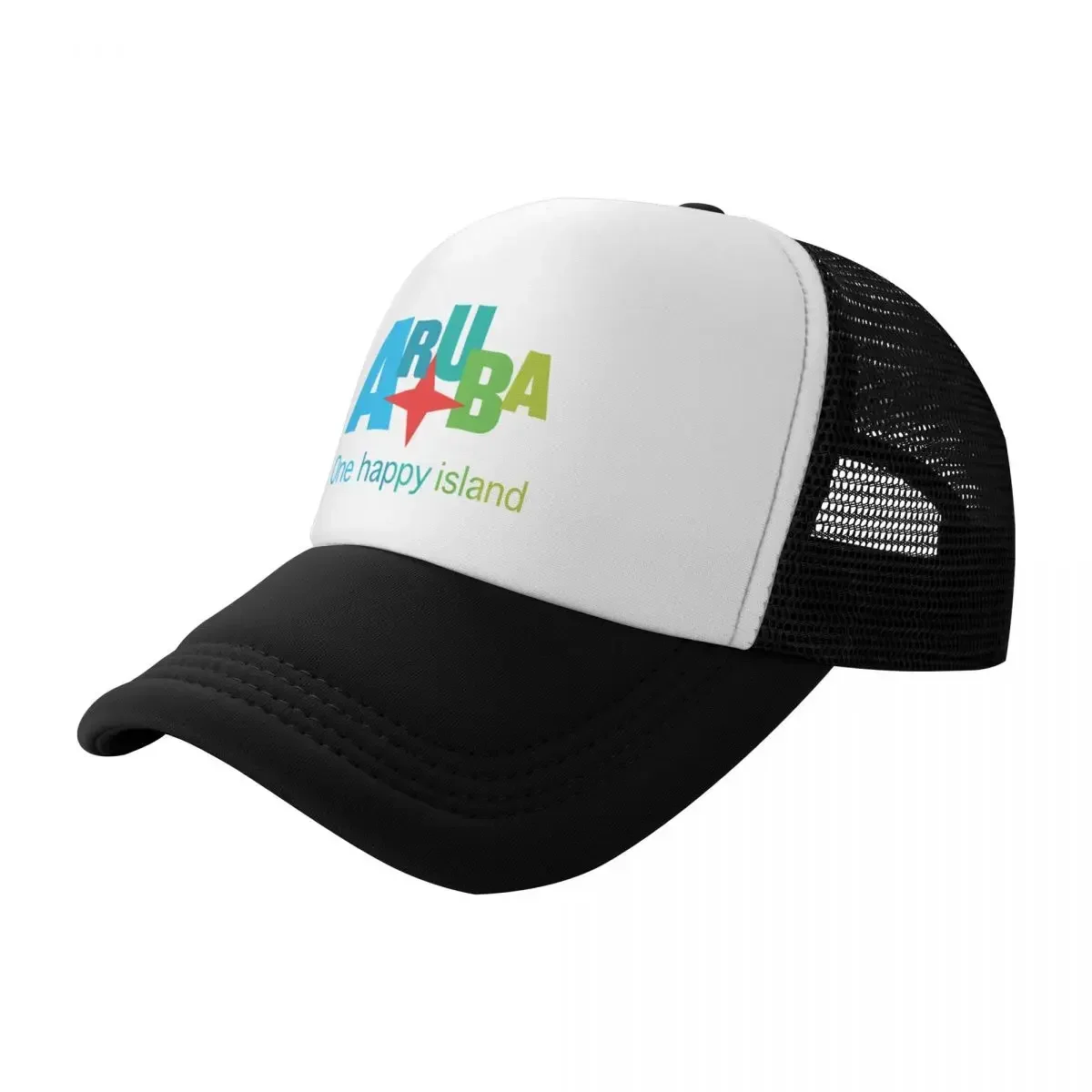 Aruba One Happy Island - all in colors. Baseball Cap Custom Cap Brand Man cap Anime Hat Golf Hat Men Hats Women's