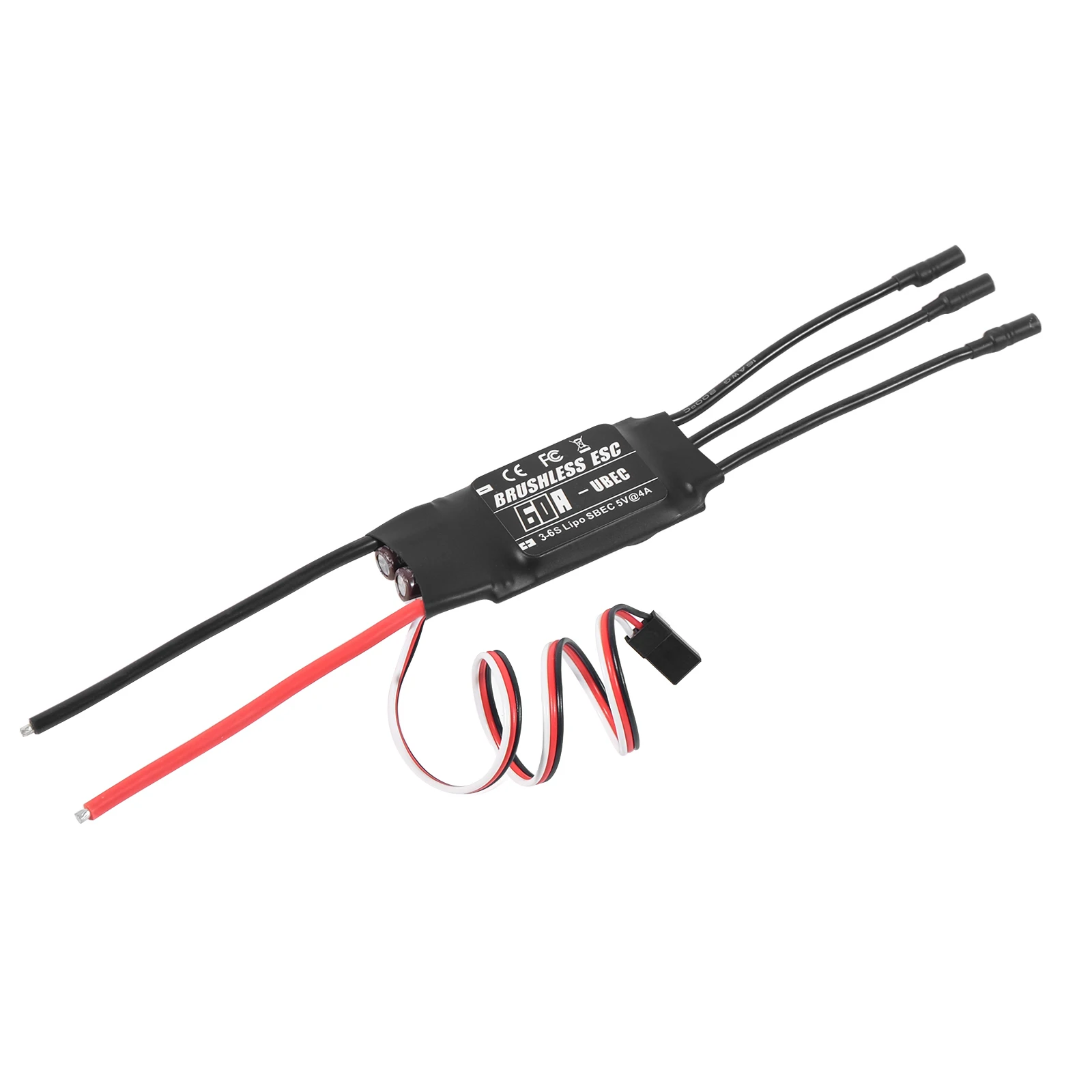 NEEBRC 20A 30A 40A 50A 60A 80A Borstelloze ESC UBEC Speed Controller 2-6S Programmeerkaart voor RC FPV Vliegtuig Helikopter Speelgoed Deel