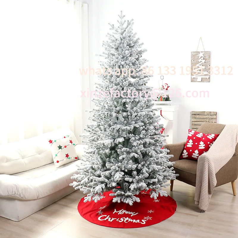 

Customizable Christmas decorations ins European PE + PVC simulation flocking Christmas tree, home decoration