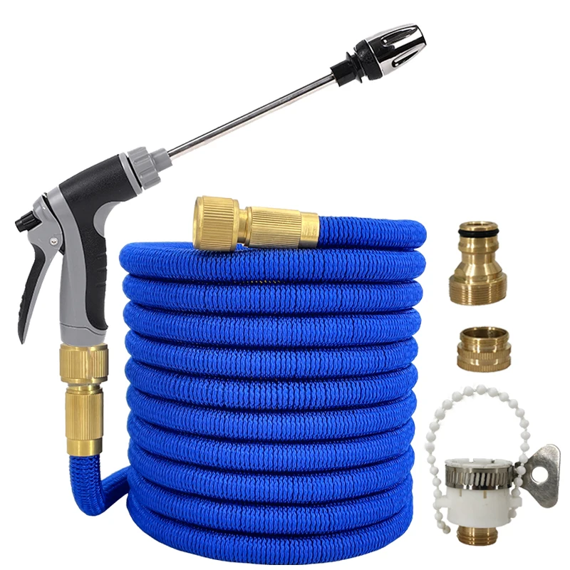 

NEW Garden Hose 1/2 Flexible Expandable Watering Hose High Pressure Car Wash Hoses Pipe Spray Gun To Cleaning Nozzle Irrigation