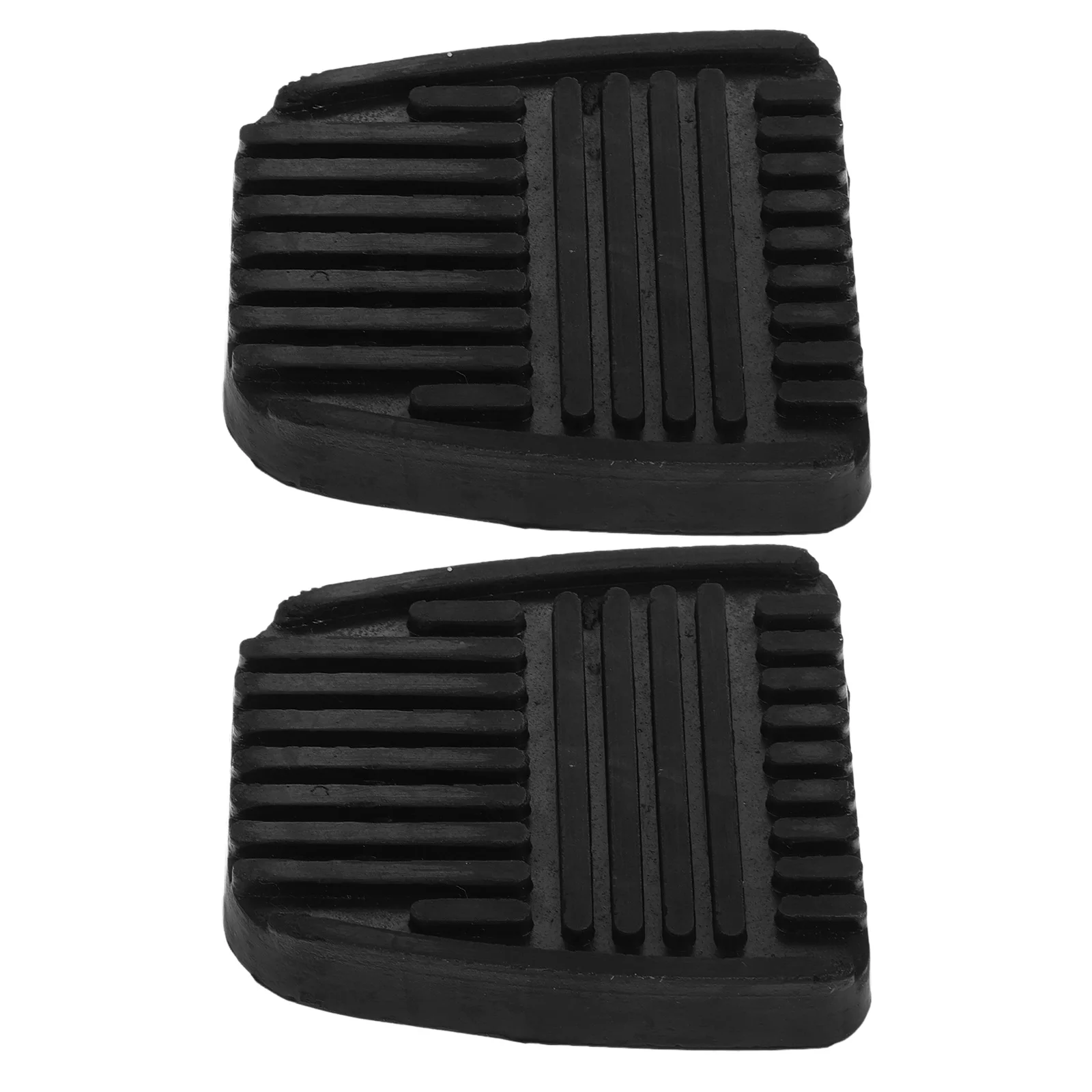 

2pcs Car Pedal Cover Rubber Pedal Pad Brake Clutch Nonslip Durable Waterproof Black Auto Foot Pads Replacement