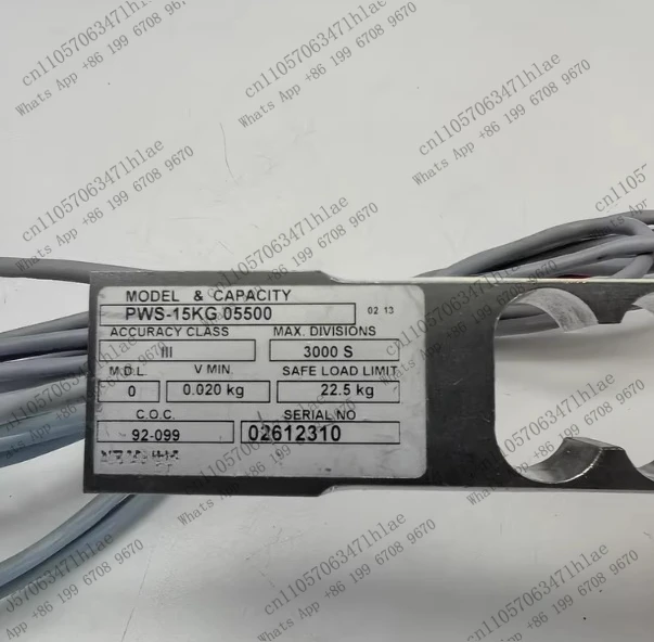 Load Cell PWS-15KG 05500 Accuracy Level III, Tested OK