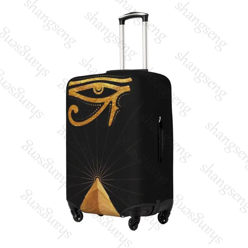 Ancient Egypt God Anubis Travel suitcase protective case, suitcase cover, elastic protection, washable Luggage cover, 18-32 in