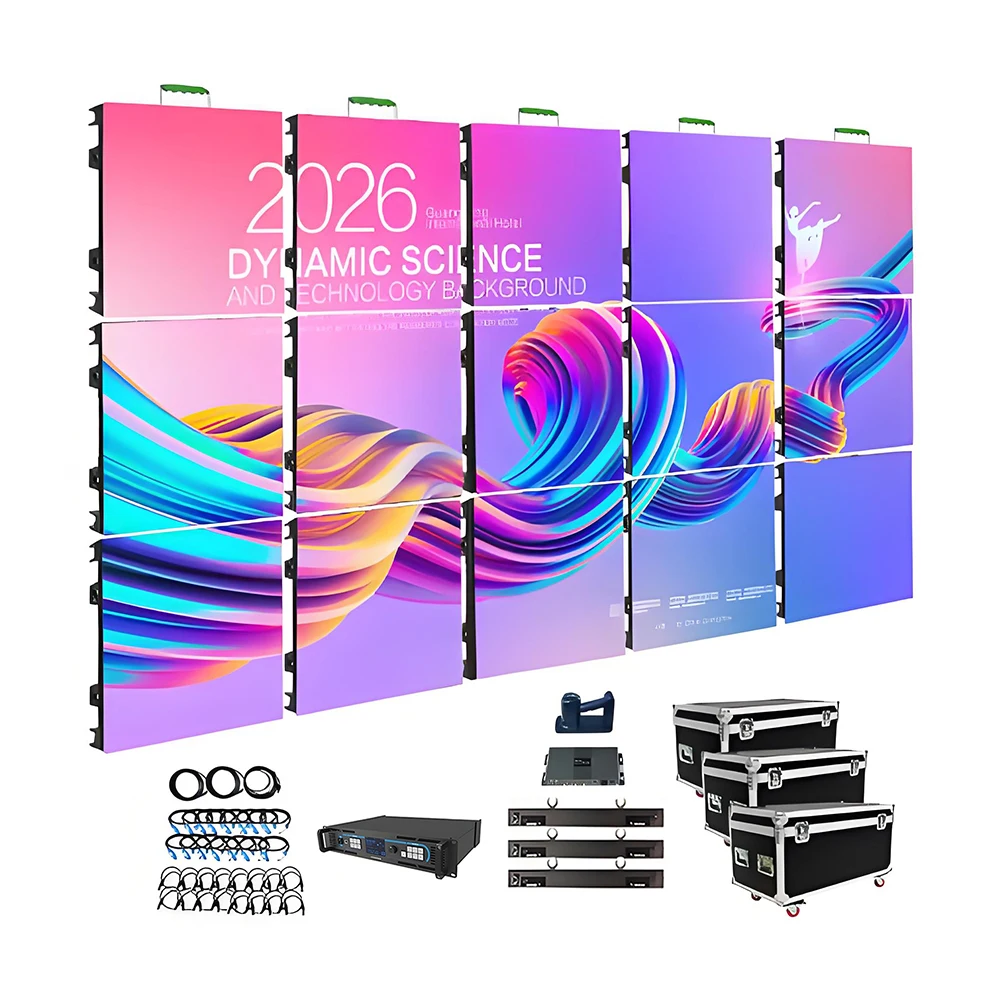 Easy Installing P2.6 2.9 P3.91 7680HZ Rental Video Wall Event Backdrop Outdoor Indoor Display Panel Led Screen For Concert Stage