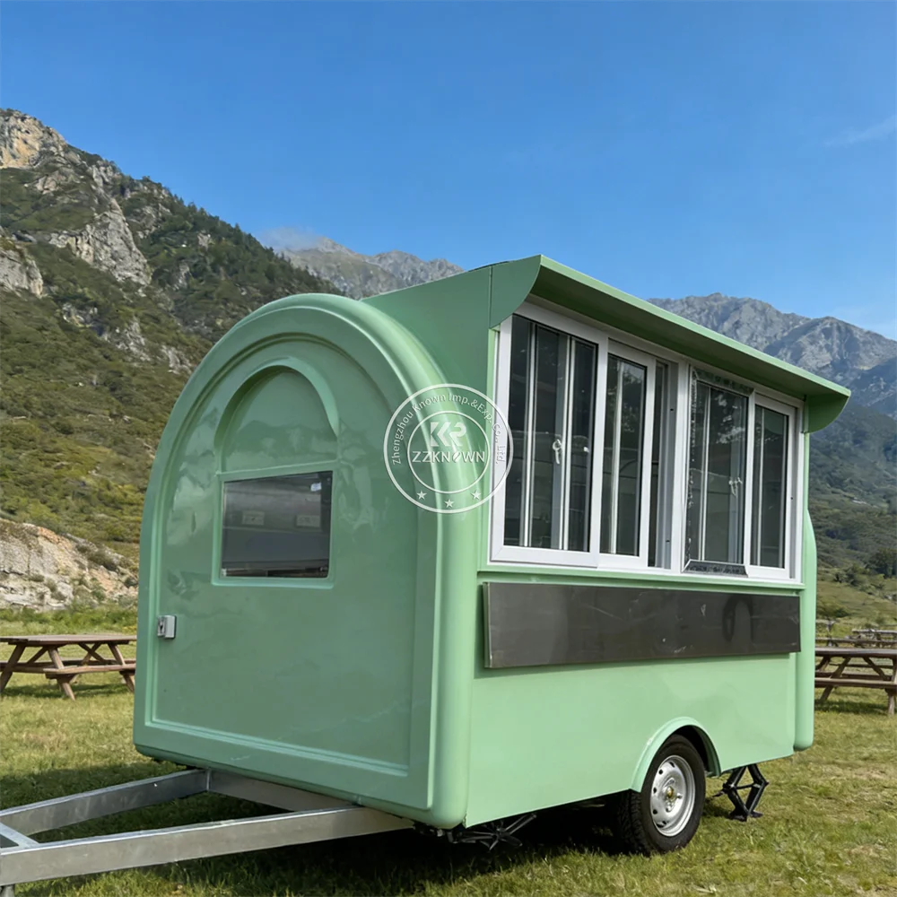 Custom Coffee Beverage Street Food Trailer Portable Food Truck Mobile Catering Truck with Full Kitchen Equipment
