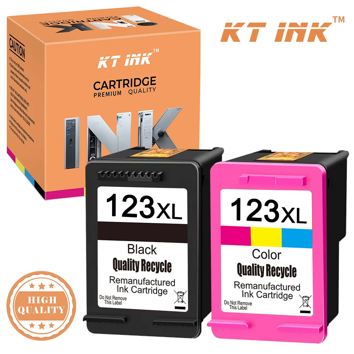 KT INK 123XL Ink cartridge Compatible for HP 123 for HP 123XL Deskjet 3630 1110 2130 2132 2133 2134 3632 3638