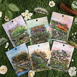 20pcs/1lot kawaii Stationery Sticker there is a fragrant trail in the wilderness junk journal Decorative Scrapbooking  Sticker